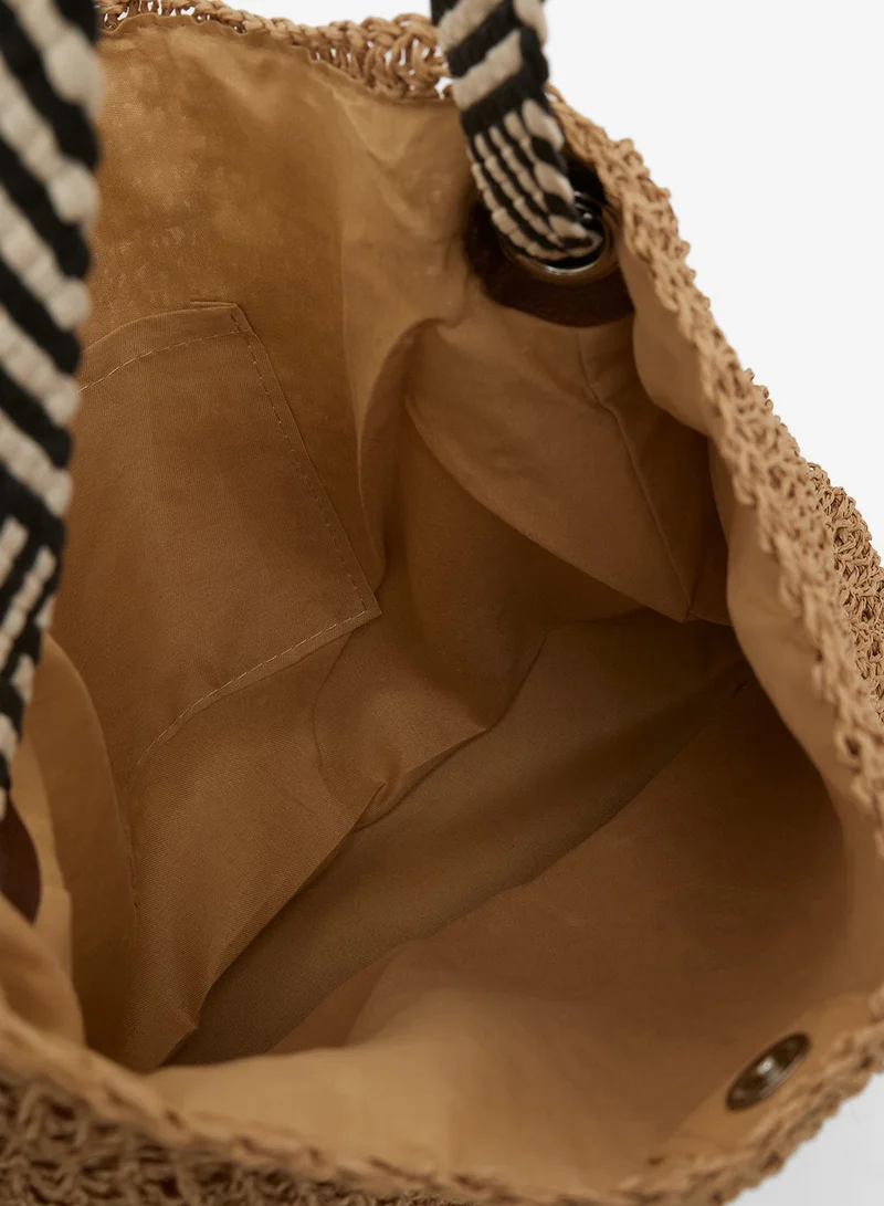 Ginger  raffia beach tote bag for Women | Best Price UAE