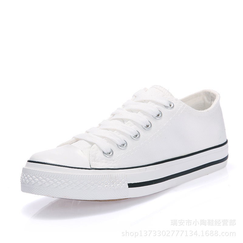 Fubu Classic Low-Top Canvas Sneakers WomenA01 white black edge A01 white black edge 