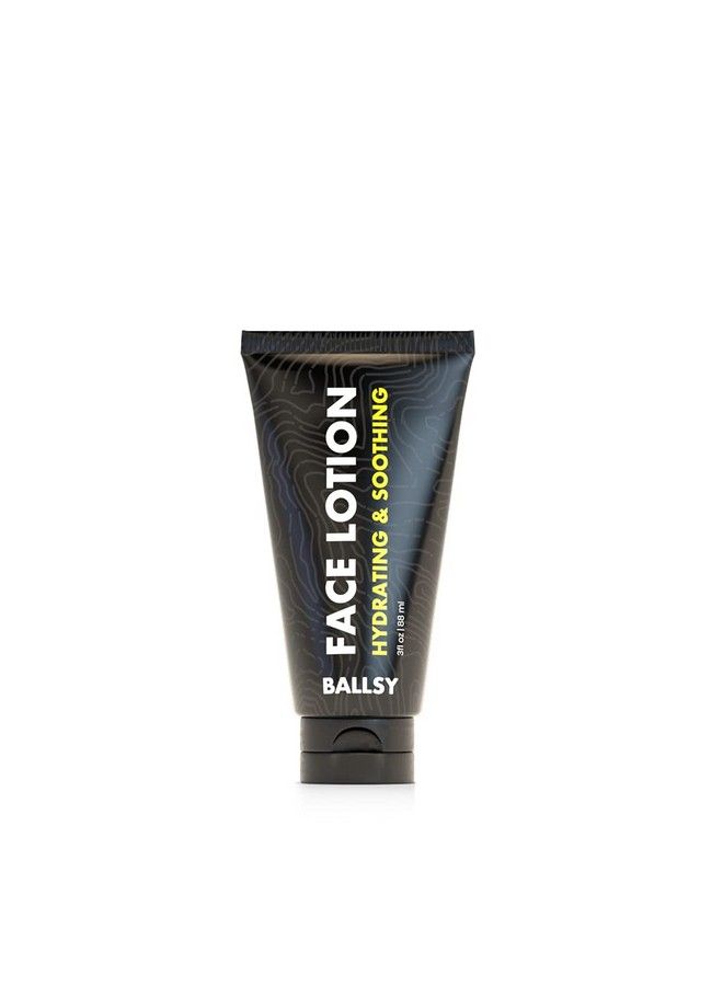 Ballsy Mens Face Lotion W/ Vegetable Collagen Caffeine Coconut Oil & More Hydrating Lotion To Reduce Dryness Aging Signs Wrinkles Cruelty Free Paraben Free Men Face Moisturizer (3 Fl Oz) - Image 2
