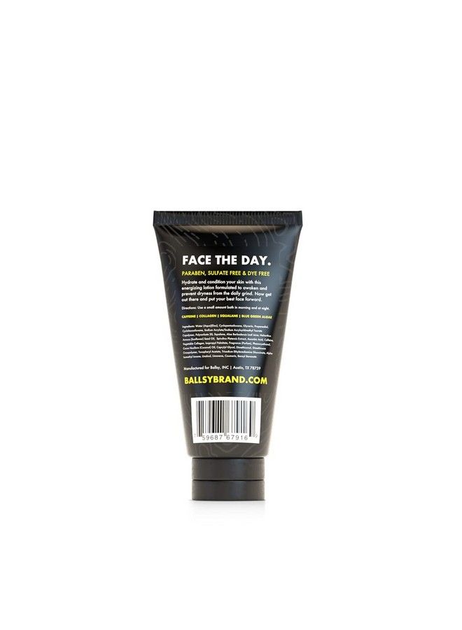 Ballsy Mens Face Lotion W/ Vegetable Collagen Caffeine Coconut Oil & More Hydrating Lotion To Reduce Dryness Aging Signs Wrinkles Cruelty Free Paraben Free Men Face Moisturizer (3 Fl Oz) - Image 3