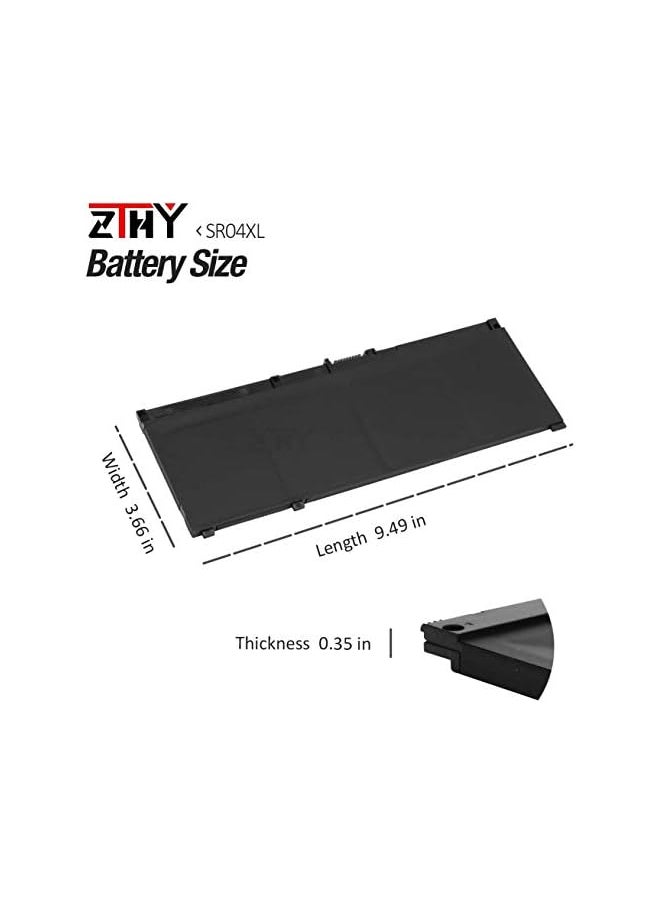 ZTHY بطارية بديلة للكمبيوتر المحمول Sr04Xl لأجهزة HP Pavilion Power 15-Cx0Xxx 15-Cb000 15-Cb000 Omen 15-Ce000 15-Ce015Dx 15-Dc0000 Series 917678-1B1 917678-2B1 917724-855 Hstnn-Db7W Hstnn-Ib7Z Tpn-Q193  - Image 4