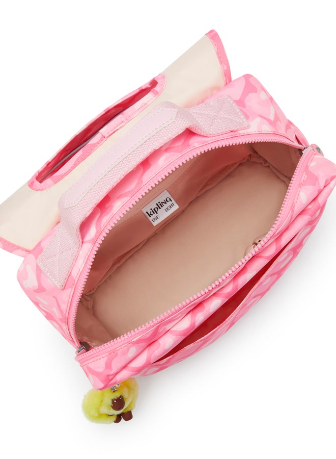 كيبلينغ حقيبة ظهر مدرسية صغيرة للبنات قلوب لطيفة كودي - Image 3