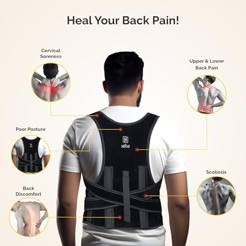 Sifoz Free Size Premium Posture Corrector For Men And Women Back Support Belt Back Pain Back Straight And Shoulder Support Belt - Image 2