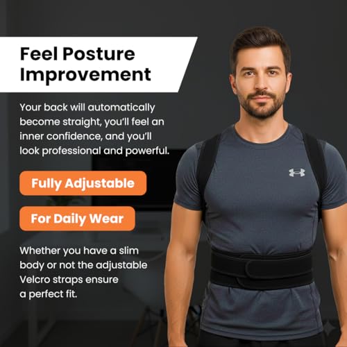 Sifoz Free Size Premium Posture Corrector For Men And Women Back Support Belt Back Pain Back Straight And Shoulder Support Belt - Image 5