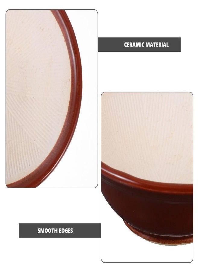 IMIKEYA Japanese Suribachi and Pestle Set - Ceramic Bowl for Grinding Spices and Seasonings - Image 5