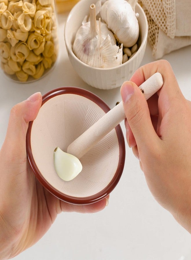 IMIKEYA Japanese Suribachi and Pestle Set - Ceramic Bowl for Grinding Spices and Seasonings - Image 4