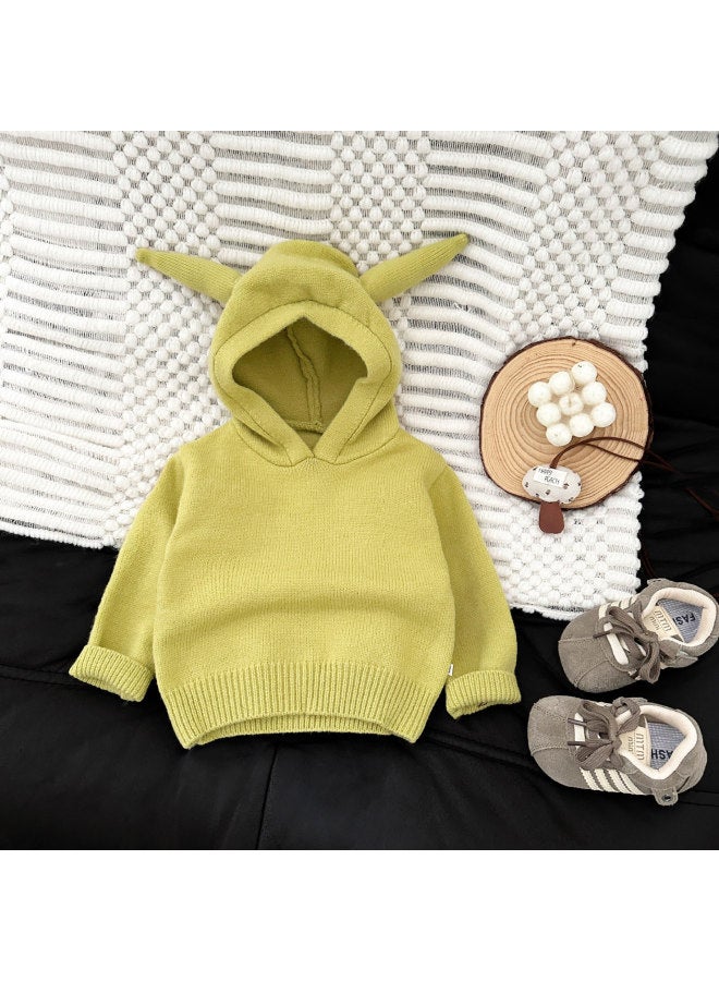 Men's And Women's Baby Autumn And Winter Clothing Lazy Hooded Knitwear New Style Fashionable Versatile Knitwear Jacket - Image 1