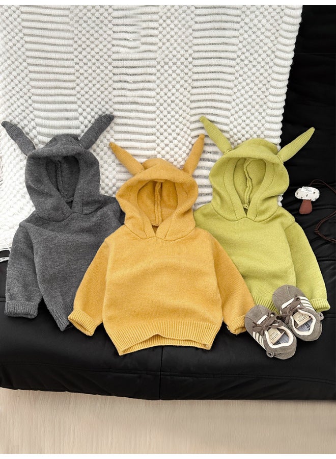 Men's And Women's Baby Autumn And Winter Clothing Lazy Hooded Knitwear New Style Fashionable Versatile Knitwear Jacket - Image 3