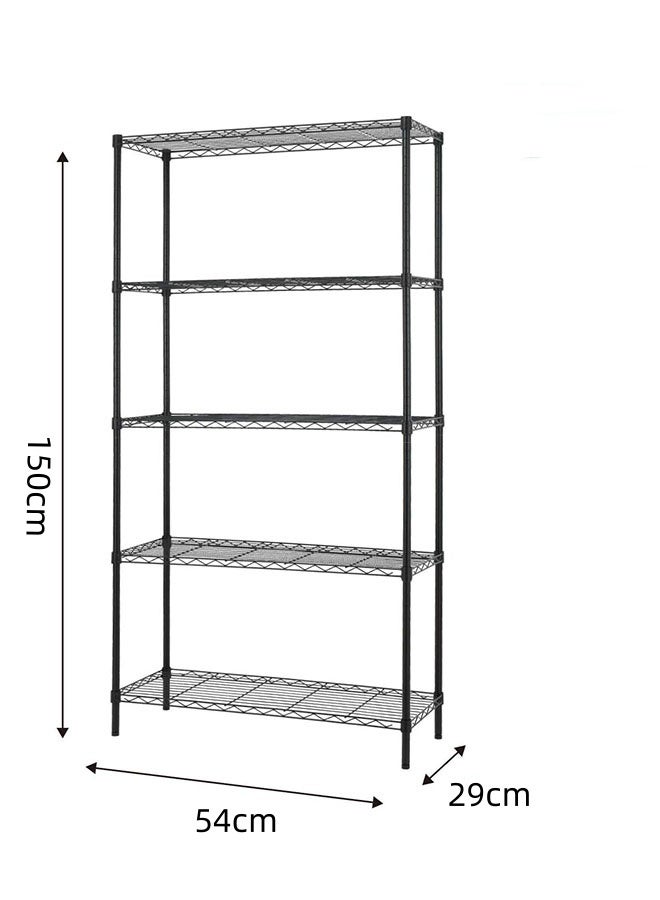 JCB CHIC Storage Shelves 5 Tier Garage Shelving Heavy Duty Adjustable Garage Shelves, Utility Rack Shelf, Shelving Units for Storage Warehouse Pantry Closet - Image 2