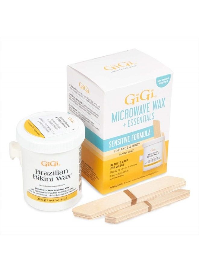 GiGi Brazilian Microwave Hair Removal Wax with Applicators  - Image 1