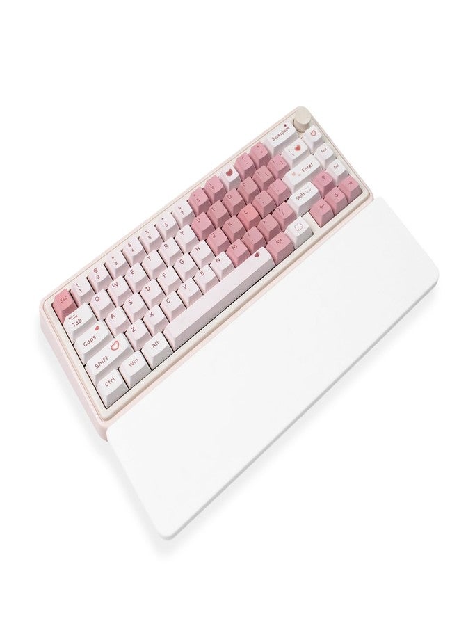 Sumgsn Ergonomic 75% Keyboard Wrist Rest-12.8" Silicone Non-Slip Keyboard Hand Rest, Relief of Hand Pain(White) - Image 1