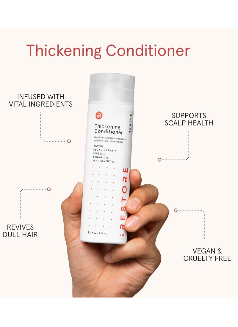 iRestore iRESTORE Biotin Hair Conditioner for Damaged Dry Hair - Biotin Conditioner for Fine Hair Growth, Volumizing Thickening Conditioner with Ginseng & Argan Oil to Moisturize, Pair With Hair Loss Shampoo  - Image 4