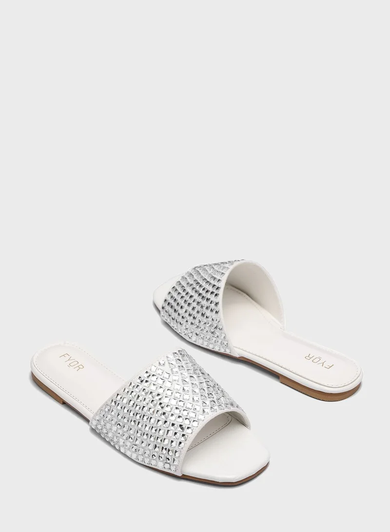FYOR Open Toe Flat Sandals