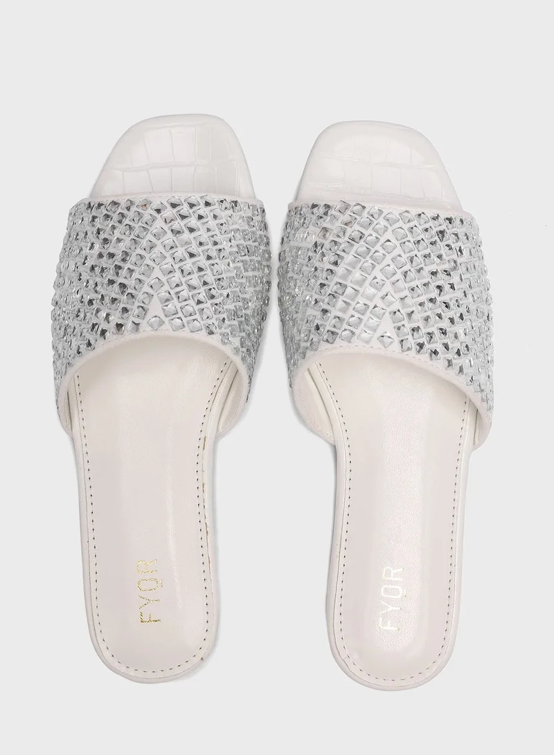 FYOR Open Toe Flat Sandals