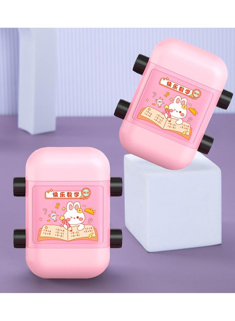 DubaiGallery Smart Math Roller Stamps for Kids 2 In 1 Math Stamp Addition and Subtraction Practice Stamps Within 100 Dual Head Teaching Stamps Math Learning Toy for Preschool Kindergarten Classroom Supplies - Image 4