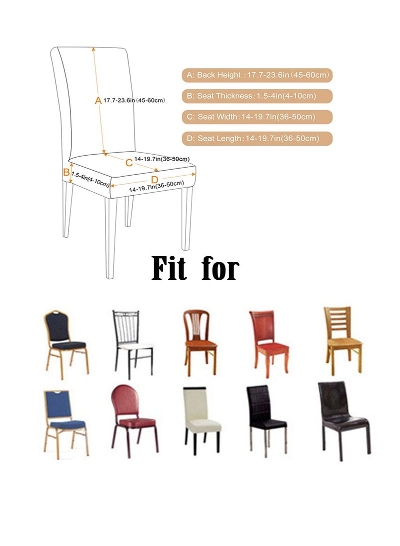 Stretch Chair Cover One-Piece Dining Room Chair Cover for Home Kitchen Banquet Hotel  - Image 3