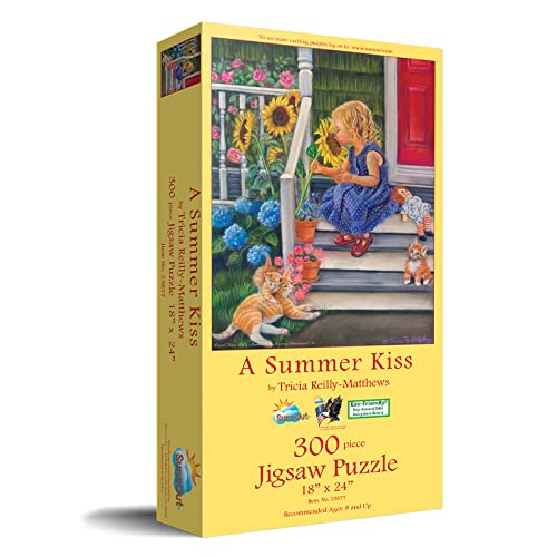 SUNSOUT INC A Summer Kiss 300 pc Jigsaw Puzzle by Artist Tricia ReillyMatthews Finished Size 18 x 24 MPN 35877 - Image 5