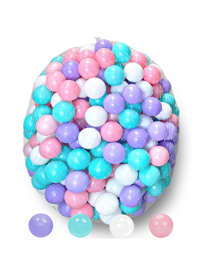 ZERIFAM 100-Piece Soft Ocean Pit Toy Balls, Ocean Balls for Kids, 2.2" Crush-Proof Plastic, BPA Free, Non-Toxic, 7 Vibrant Colors, Includes Reusable Mesh Bag  - Image 1