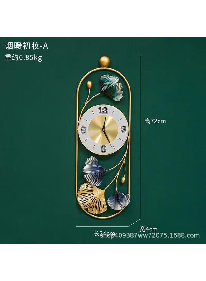 الأزرق جي دبليو ساعة ساعة حائط غرفة المعيشة غرفة المعيشة المنزلية ساعة حديثة بسيطة صامتة الغلاف الجوي الفن الإبداعي - Image 1