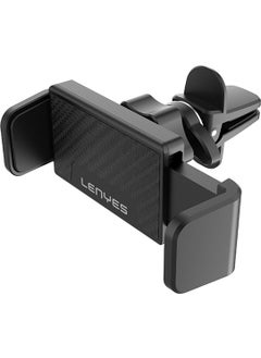 Lenyes CR144 360° Rotating Ventilation Design Car Phone Holder Black  - Image 1