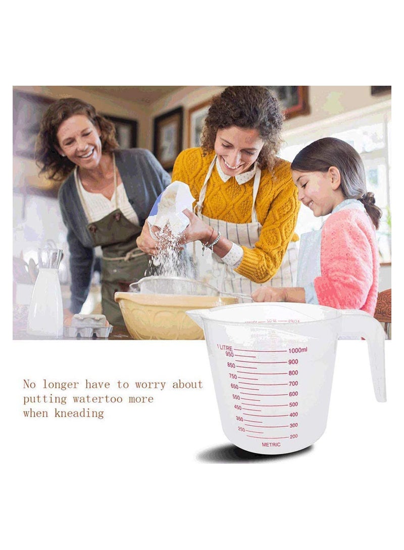 واي آند دي 3 Cups Multifunctional Plastic Tool Measuring Cup Set Best Jugs Fine Scale - Image 3