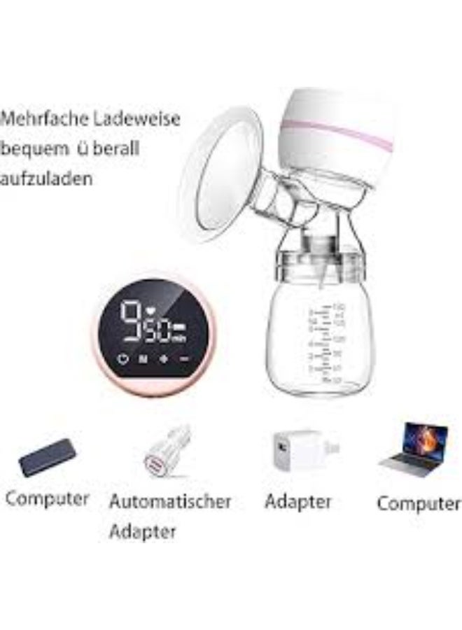 9-speed electric breast pump with 180ml bottle, multi-color - Image 3