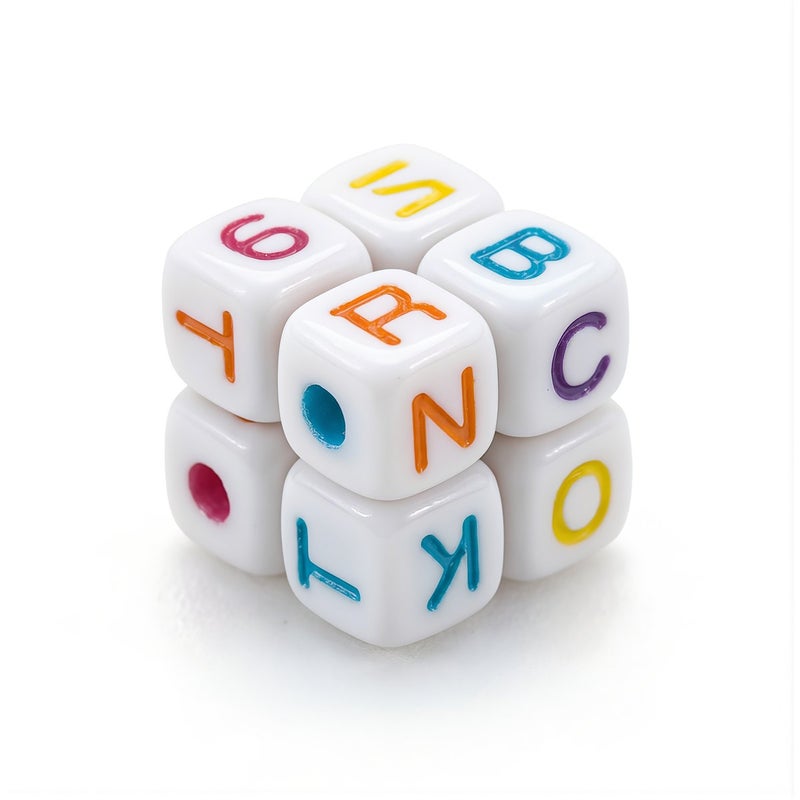 Portable Lightweight 6mm Alphabet Beads Easy Carry for Outdoor Craft Travel - Image 3