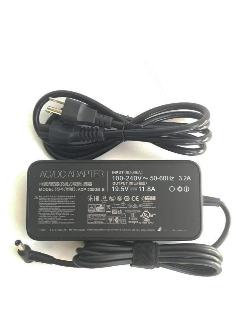 CSF ASUS   19.5V 11.8A 230W  6.0*3.7mm.  AC Adapter for Asus ROG Zephyrus S GX701GX GX701GW GX701GV ROG Strix Scar II GL704GM-DH74 GL703GM-DS74 ADP-230GB B Gaming Laptop...  - Image 1