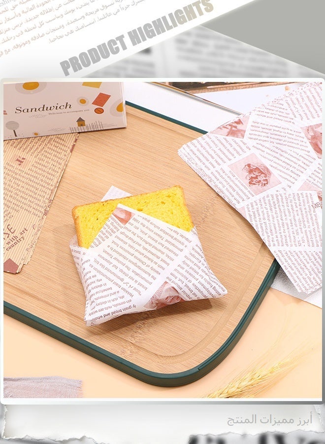 15x15cm Premium Commercial-Grade Absorbent Paper, 100-Pcs Food-Safe Oil Blotting Sheets for Home Kitchen, Multipurpose Grease Paper for Fries, Pizza, Snacks & Frying - Image 4