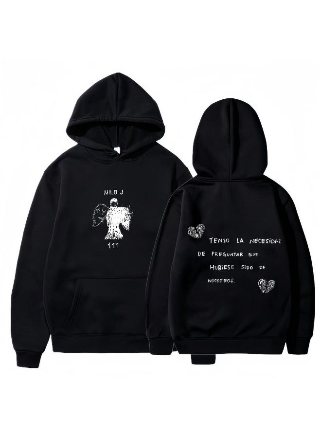 NIBEMINENT Milo J Hooded Sweatshirt - Unisex Loose Fit Polyester Pullover for Sports and Leisure - Image 1