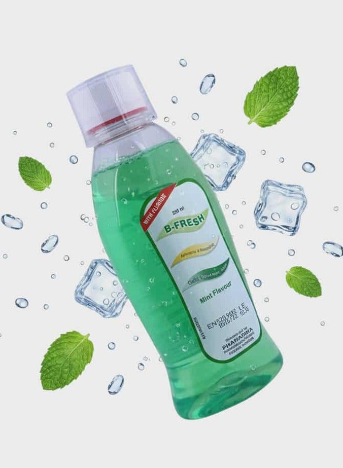 بي-فريش بي فريش مضمضة للفم بالفلوريد نعناع  250ملي - Image 1