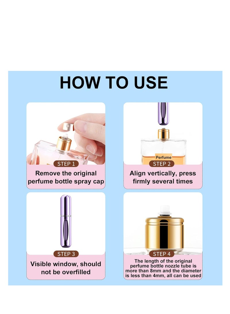 زجاجة عطر محمولة قابلة لإعادة التعبئة سعة ٥ مل - Image 4