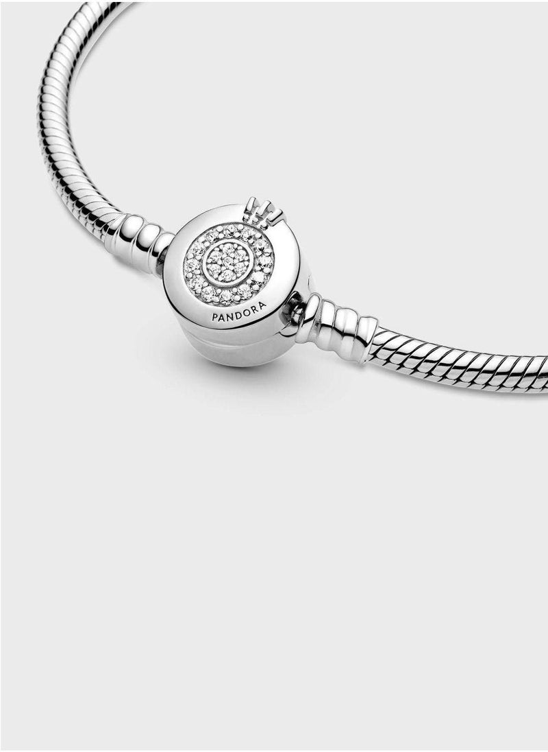 PANDORA Pandora Moments Sparkling Crown O Chain Bracelet  - Image 4