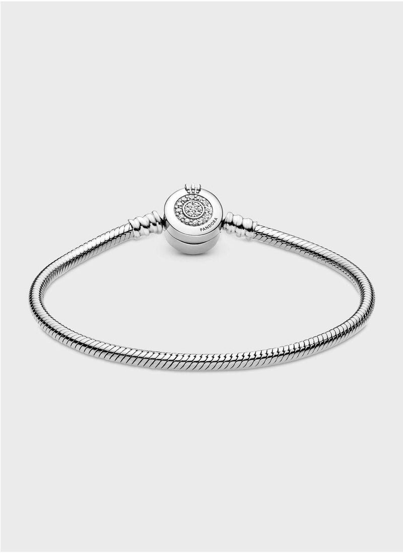 Pandora Moments Sparkling Crown O Chain Bracelet - Image 2