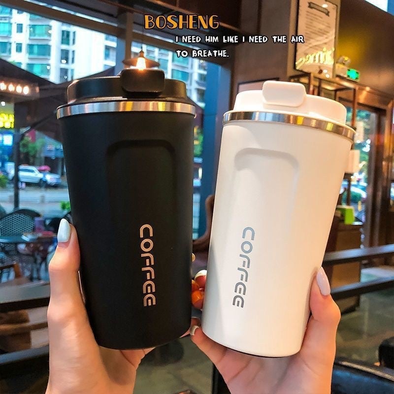Second-Generation Coffee Cup 304 Stainless Steel Insulated Cup Vacuum Water Cup Cold-Keeping Gift Cup For Outdoor Use And Car Use - Image 3