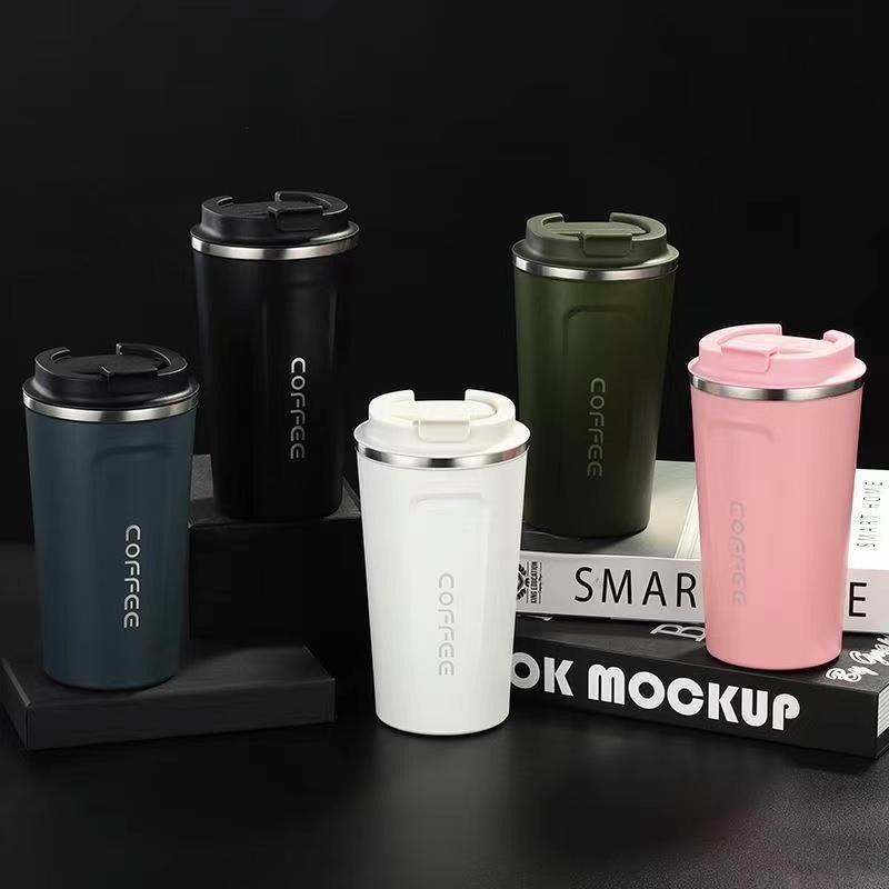 Second-Generation Coffee Cup 304 Stainless Steel Insulated Cup Vacuum Water Cup Cold-Keeping Gift Cup For Outdoor Use And Car Use - Image 2