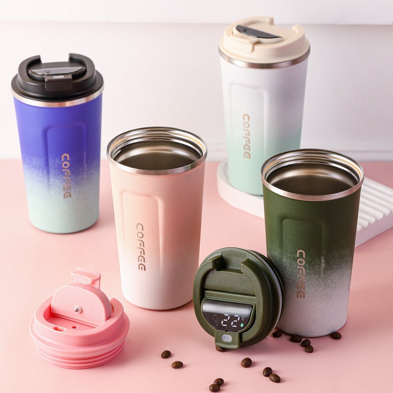 Second-Generation Coffee Cup 304 Stainless Steel Insulated Cup Vacuum Water Cup Cold-Keeping Gift Cup For Outdoor Use And Car Use - Image 4