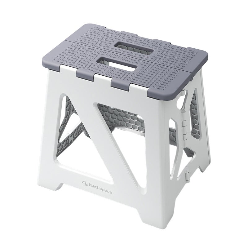 Shower Footrest Foldable Leg Shaving Pedestal - Waterproof Plastic Footstool with Corner-Friendly Design for Shower Shaving Step - Lightweight Sturdy Grey Bathroom Grooming Tool - Image 1