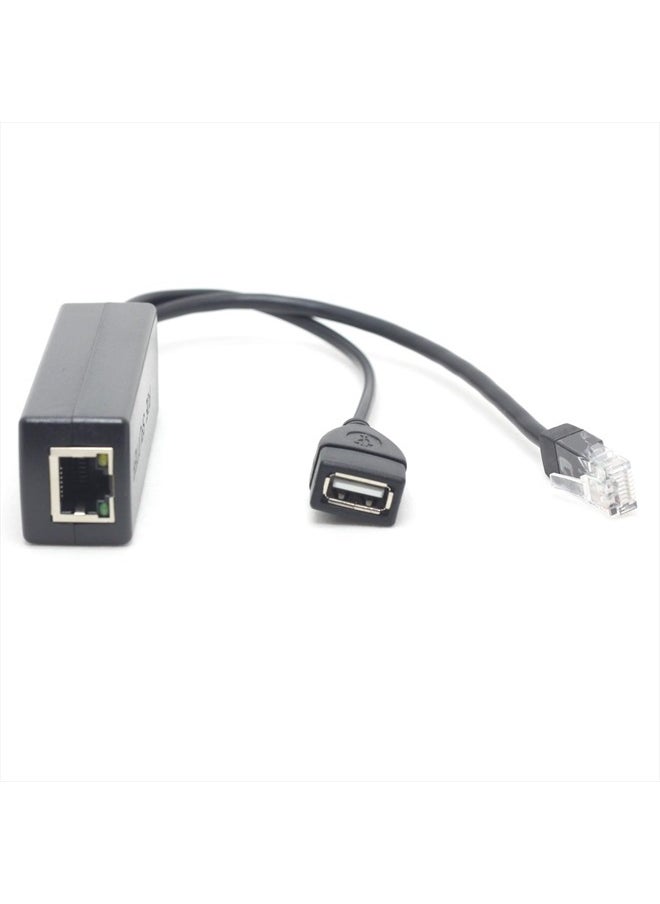DSLRKIT Active PoE Splitter 48V to 5V 2.4A USB Type A Female 802.3af Power Over Ethernet  - Image 1