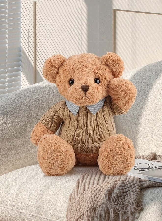 دب تيدي محشو 50 سم، دب تيدي ذو شكل فريد، دب بني محشو أشعث، لعبة قطيفة رائعة، مصنوعة من مادة حشو ناعمة فاخرة، ديكور داخلي، ديكور غرفة بطابع ممتع، هدية مثالية لجميع الأعمار - Image 1