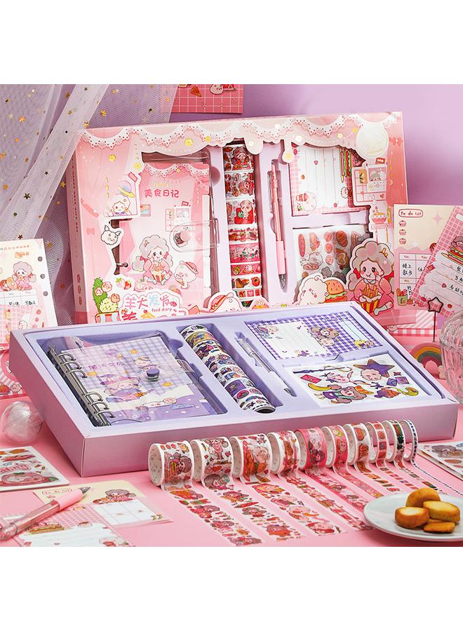 Bluejw Core Stranger Sheep Big Hair Loose-leaf Hand Book Suit Student Cartoon Girl Cute Hand Account Material Gift Box Gift - Image 2