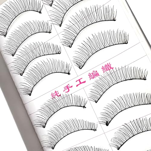 Massmot 10 Pairs False Eyelashes, Natural & soft Long Eyelashes, Wispy Handmade Fake Eyelashe (A0217) - Image 4