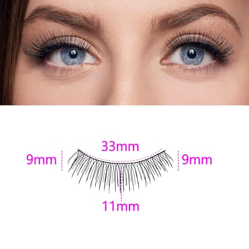 Massmot 10 Pairs False Eyelashes, Natural & soft Long Eyelashes, Wispy Handmade Fake Eyelashe (A0217) - Image 2
