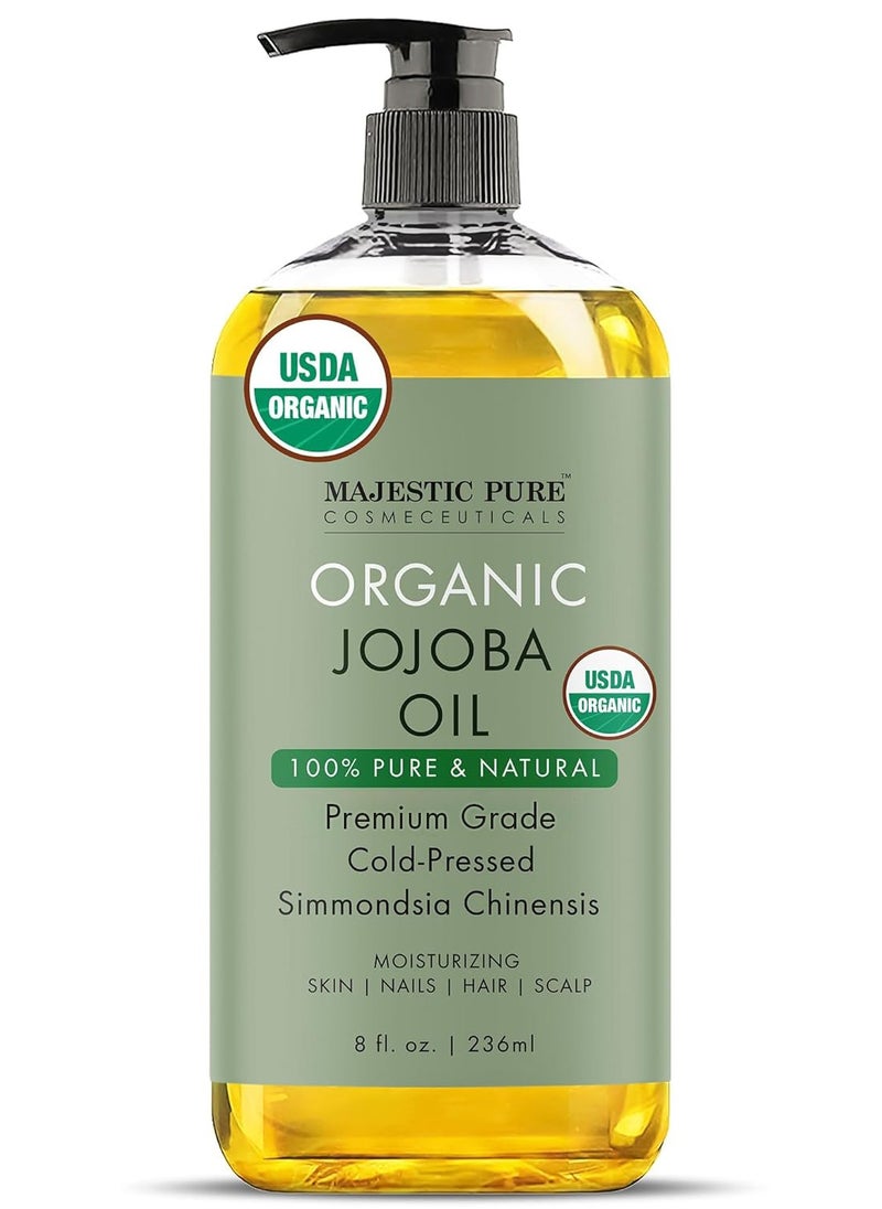 Organic Jojoba Oil | 236 ML Large | 100% Pure Jojoba Oil Organic for Skin, Hair, Scalp, Nails, Face | Cold Pressed & Hexane Free | Hair & Body Oil | 8 Fl Oz - pzsku/Z0C7932451CC26E5F523EZ/45/_/1720530156/6e8b8b4a-6690-4a99-a901-fc4b2ac51c61