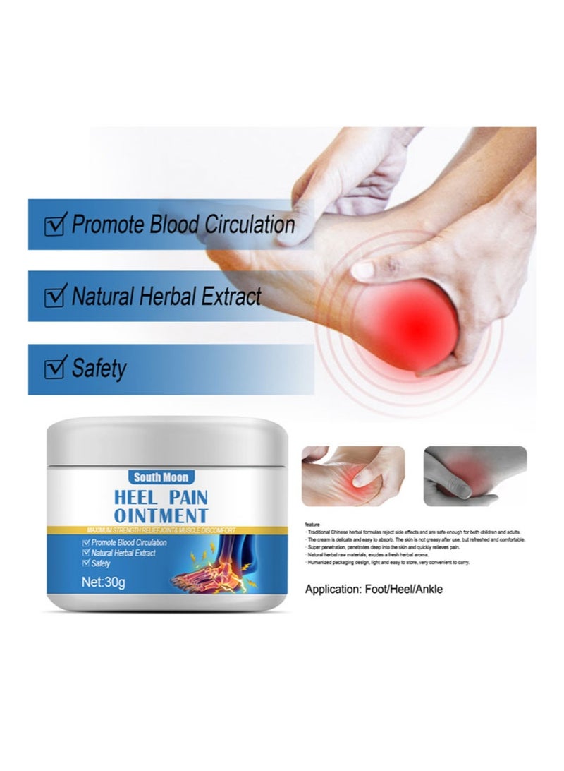 ساوث مون مرهم لآلام الكعب، غير دهني، سريع المفعول، تركيبة عشبية ذات اختراق عميق، لعلاج الرياح الباردة/الإجهاد/الخدر، آمن لجميع الأعمار - Image 2