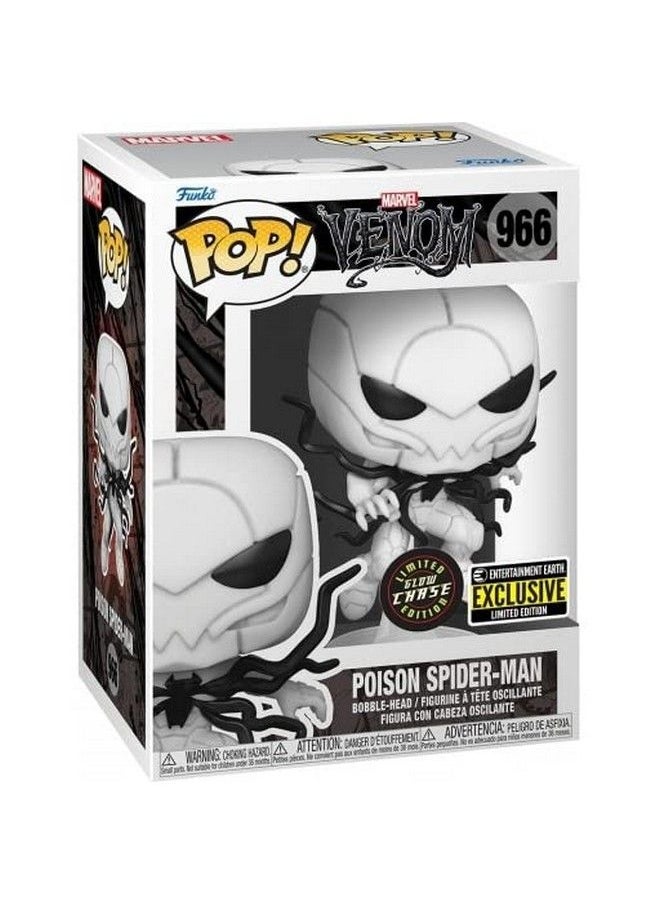 Funko - Pop! Venom Poison Spider Man Glow In The Dark Chase (Ee Exclusive) Bundled With Ecotek Pop Protector - Image 1