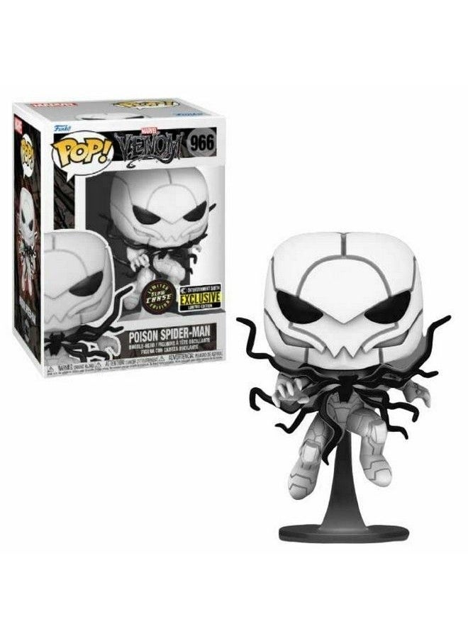 Funko - Pop! Venom Poison Spider Man Glow In The Dark Chase (Ee Exclusive) Bundled With Ecotek Pop Protector - Image 1