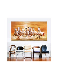 erorex Seven Running White Horse Animals Home Decor Paintings On Canvas Posters And Prints Modern Wall Picture For Living Room  - Image 3