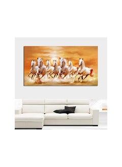 erorex Seven Running White Horse Animals Home Decor Paintings On Canvas Posters And Prints Modern Wall Picture For Living Room  - Image 4