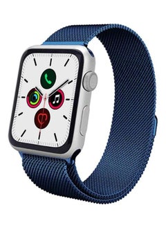 PROMASS Replacement Strap Watchband For Apple Watch Series 7 41mm / 6 / SE / 5 / 4 40mm / 3 / 2 / 1 38mm Blue 